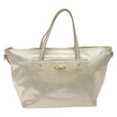 Salvatore Ferragamo Hand Bag Leather Champagne Gold Gold Auth bs27089-13