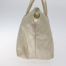 Salvatore Ferragamo Hand Bag Leather Champagne Gold Gold Auth bs27089-4