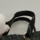 CHANEL Tote Bag Tweed Black Silver CC Auth bs27090-8