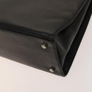 Salvatore Ferragamo Gancini Shoulder Bag Leather Black Silver Auth bs27093-12