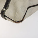 LOEWE Anagram Tote Bag PVC White Silver Auth bs27096-14