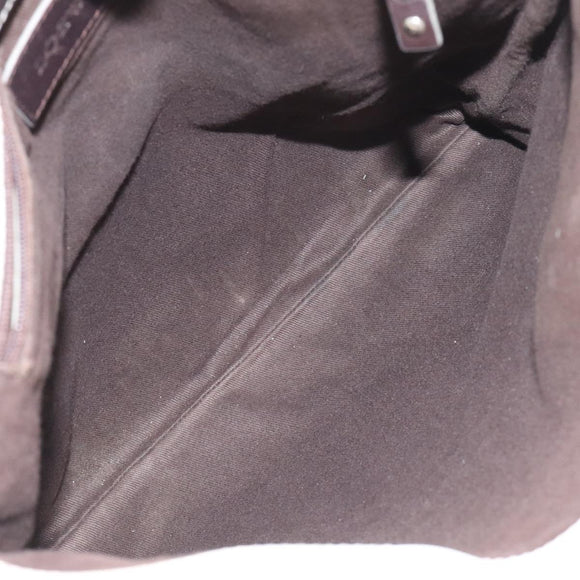 LOEWE Anagram Tote Bag PVC White Silver Auth bs27096