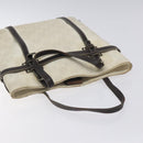 LOEWE Anagram Tote Bag PVC White Silver Auth bs27096-6