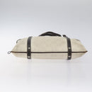 LOEWE Anagram Tote Bag PVC White Silver Auth bs27096-5