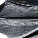 LOEWE Anagram Shoulder Bag Leather Black Gold Auth bs27097-11