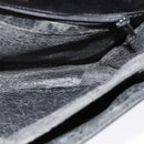 LOEWE Anagram Shoulder Bag Leather Black Gold Auth bs27097-19