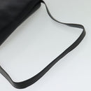 LOEWE Anagram Shoulder Bag Leather Black Gold Auth bs27097-7