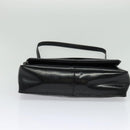 LOEWE Anagram Shoulder Bag Leather Black Gold Auth bs27097-5