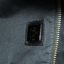 FENDI Zucchino Canvas Shoulder Bag Black Brown Auth bs27098-18