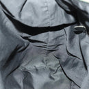 FENDI Zucchino Canvas Shoulder Bag Black Brown Auth bs27098-19