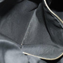 FENDI Zucchino Canvas Shoulder Bag Black Brown Auth bs27098-21