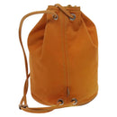 HERMES POSITION MIMILL Backpack Canvas Orange Silver Auth bs27100-2