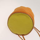 HERMES POSITION MIMILL Backpack Canvas Orange Silver Auth bs27100-5