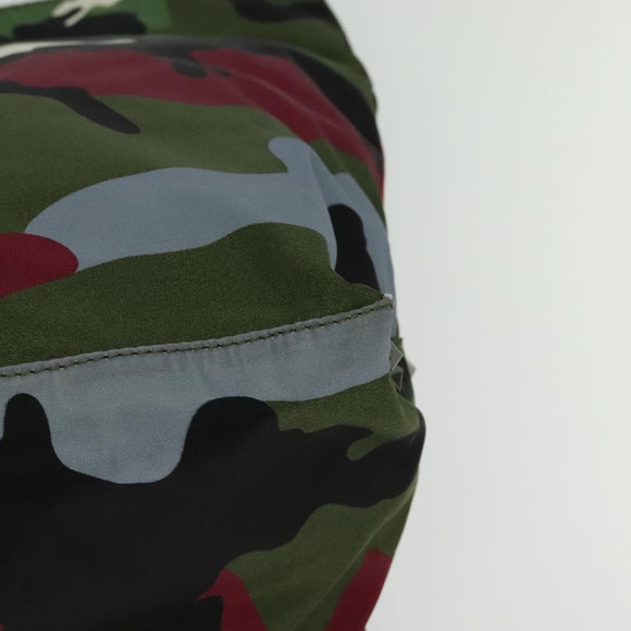 VALENTINO Camouflage Tote Bag Nylon Green Auth bs27104