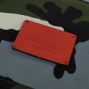 VALENTINO Camouflage Tote Bag Nylon Green Auth bs27104-17