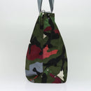 VALENTINO Camouflage Tote Bag Nylon Green Auth bs27104-3