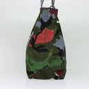 VALENTINO Camouflage Tote Bag Nylon Green Auth bs27104-4