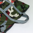 VALENTINO Camouflage Tote Bag Nylon Green Auth bs27104-6