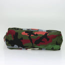 VALENTINO Camouflage Tote Bag Nylon Green Auth bs27104-5
