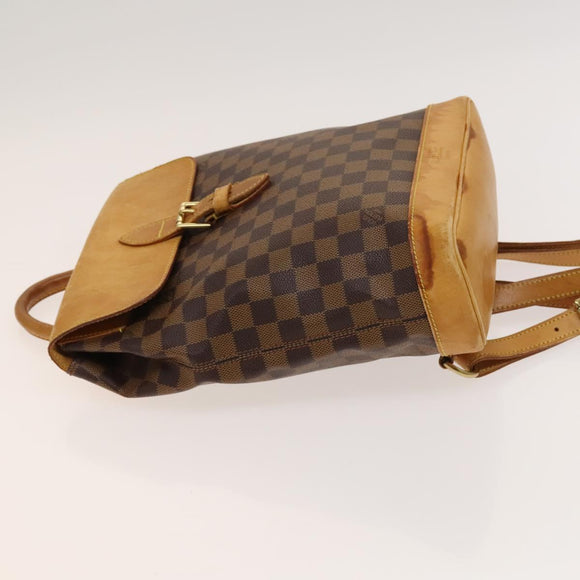 LOUIS VUITTON Damier Ebene Arlucan Backpack N99038 LV Auth bs27115