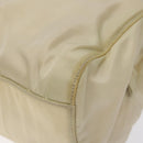 PRADA Hand Bag Nylon Beige Auth bs27127-14