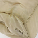 PRADA Hand Bag Nylon Beige Auth bs27127-15