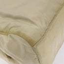 PRADA Hand Bag Nylon Beige Auth bs27127-16
