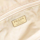 PRADA Hand Bag Nylon Beige Auth bs27127-17