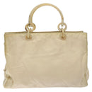 PRADA Hand Bag Nylon Beige Auth bs27127-13