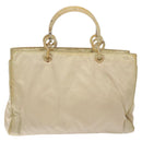 PRADA Hand Bag Nylon Beige Auth bs27127-2