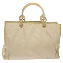 PRADA Hand Bag Nylon Beige Auth bs27127 - 0