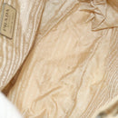 PRADA Backpack Nylon Beige Silver Auth bs27129-11