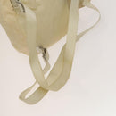 PRADA Backpack Nylon Beige Silver Auth bs27129-8