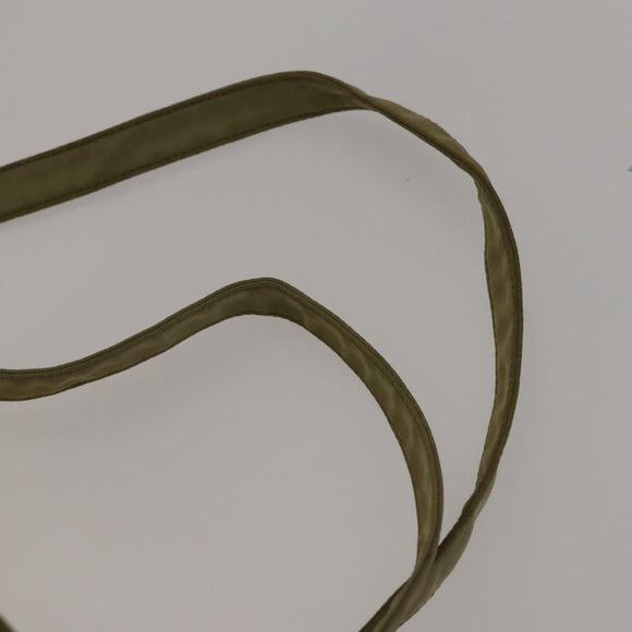 PRADA Backpack Nylon Beige Silver Auth bs27131