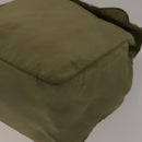 PRADA Backpack Nylon Beige Silver Auth bs27131-16