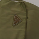 PRADA Backpack Nylon Beige Silver Auth bs27131-20