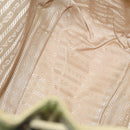 PRADA Backpack Nylon Beige Silver Auth bs27131-11