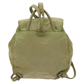 PRADA Backpack Nylon Beige Silver Auth bs27131 - 0