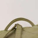 PRADA Backpack Nylon Beige Silver Auth bs27131-14