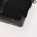BURBERRY Black Label Business Bag Canvas Leather Black Silver Auth bs27132-10