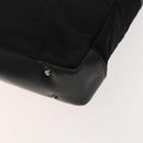 BURBERRY Black Label Business Bag Canvas Leather Black Silver Auth bs27132-12