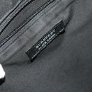 BURBERRY Black Label Business Bag Canvas Leather Black Silver Auth bs27132-16