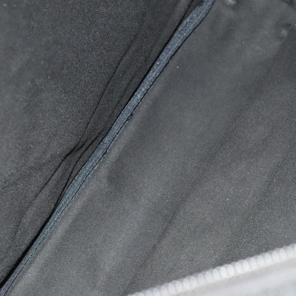 BURBERRY Black Label Business Bag Canvas Leather Black Silver Auth bs27132