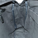 BURBERRY Black Label Business Bag Canvas Leather Black Silver Auth bs27132-18