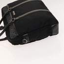 BURBERRY Black Label Business Bag Canvas Leather Black Silver Auth bs27132-5