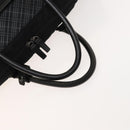 BURBERRY Black Label Business Bag Canvas Leather Black Silver Auth bs27132-7