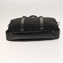 BURBERRY Black Label Business Bag Canvas Leather Black Silver Auth bs27132-9