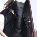 BURBERRY Nova Check Shoulder Bag Canvas Beige Silver Auth bs27133-17