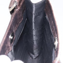 BURBERRY Nova Check Shoulder Bag Canvas Beige Silver Auth bs27133-18