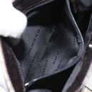 BURBERRY Nova Check Shoulder Bag Canvas Beige Silver Auth bs27133-12